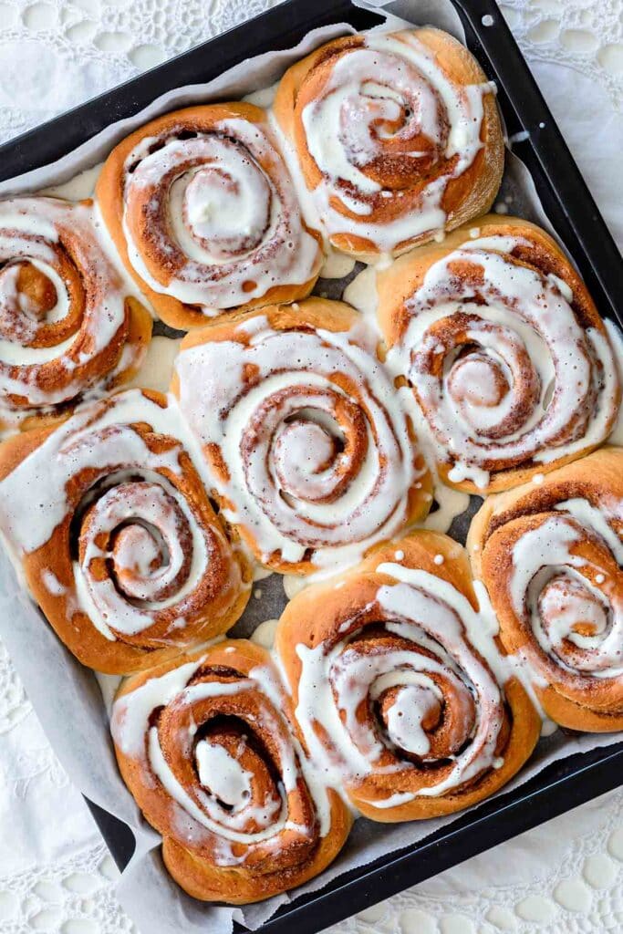 cinnamon roll scones.