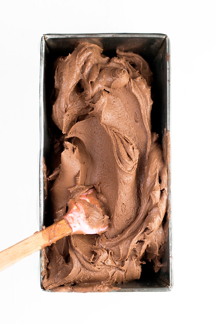 Creamiest Vegan Chocolate Ice Cream - homemade, ultra creamy and scoopable chocolate ice cream made with cashews and coconut milk. Vegan and Gluten Free. #vegan #glutenfree #chocolate #icecream #foodporn #veganfood