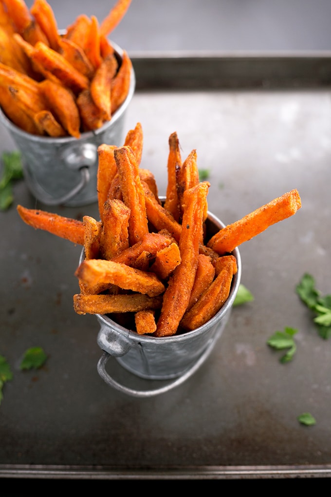 Indian Spiced Sweet Potato Fries with Parsley Cashew Dip | Crazy Vegan ...