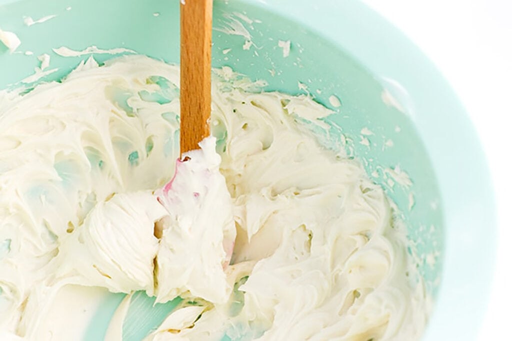 frosting in bowl.