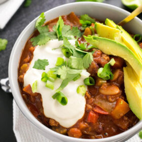 vegan chili recipe.