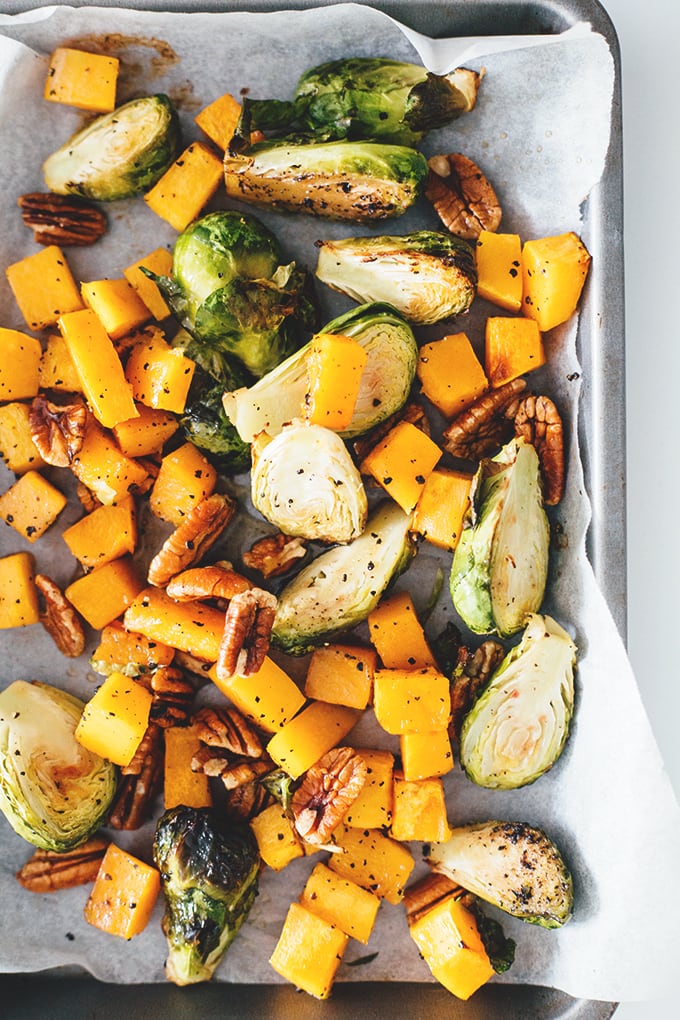 Maple Roasted Brussels Sprouts And Butternut Squash – Crazy Vegan Kitchen