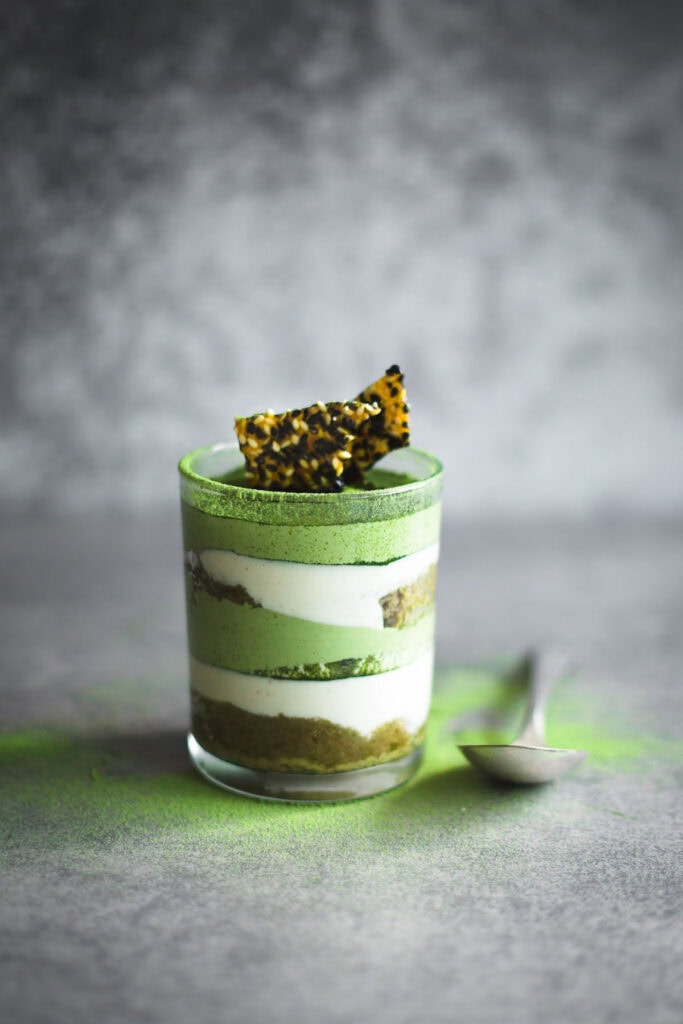 green tea tiramisu.