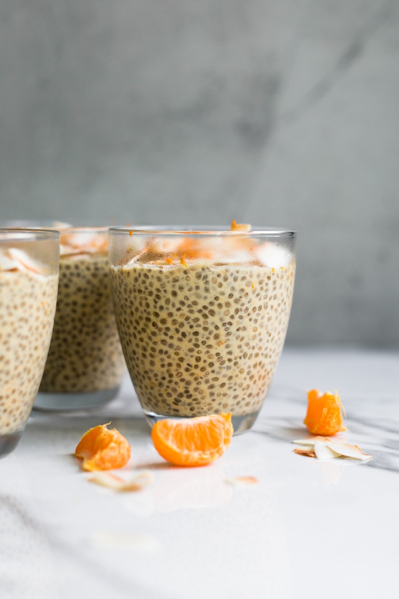 These Vegan Orange Creamsicle Chia Seed Puddings are a little taste of heaven - 6 Ingredients, Dairy Free, Easy To Make and much easier to eat! #chia #creamsicle #orange #pudding #chiapudding #vegan #dairyfree #healthy #breakfast #simple #weightloss #coconut #almondmilk #easyrecipes