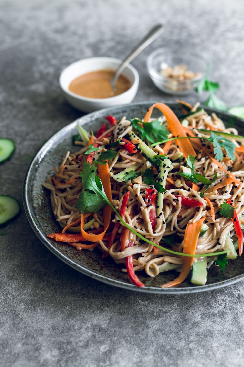 Healthy Peanut Soba Noodle Salad β Crazy Vegan Kitchen