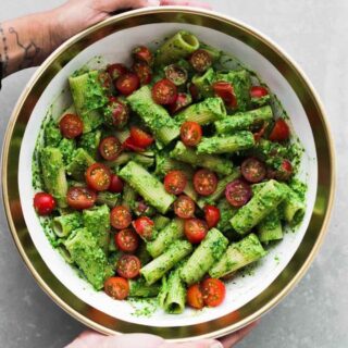 avocado pesto pasta recipe.