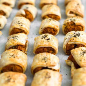 sweet potato sausage roll.