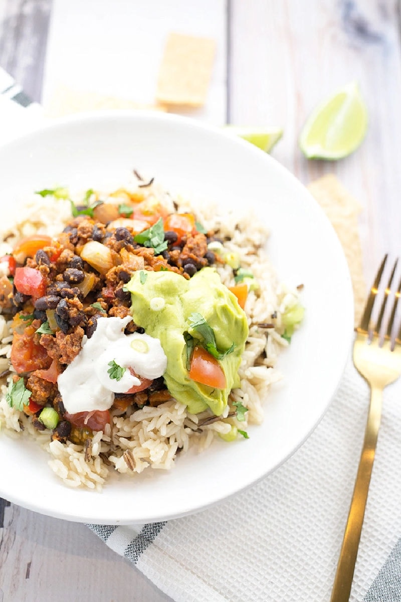 vegan burrito bowl