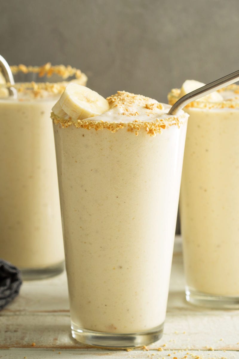 vegan banana milkshake