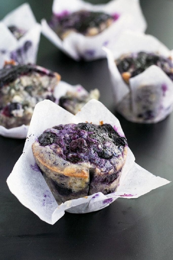 vegan blueberry muffins