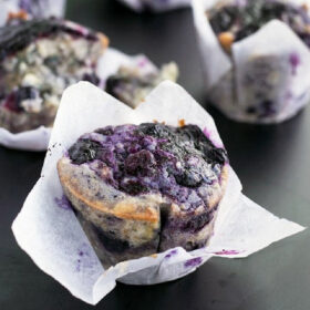 vegan blueberry muffins