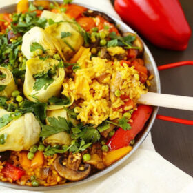 Vegan paella recipe