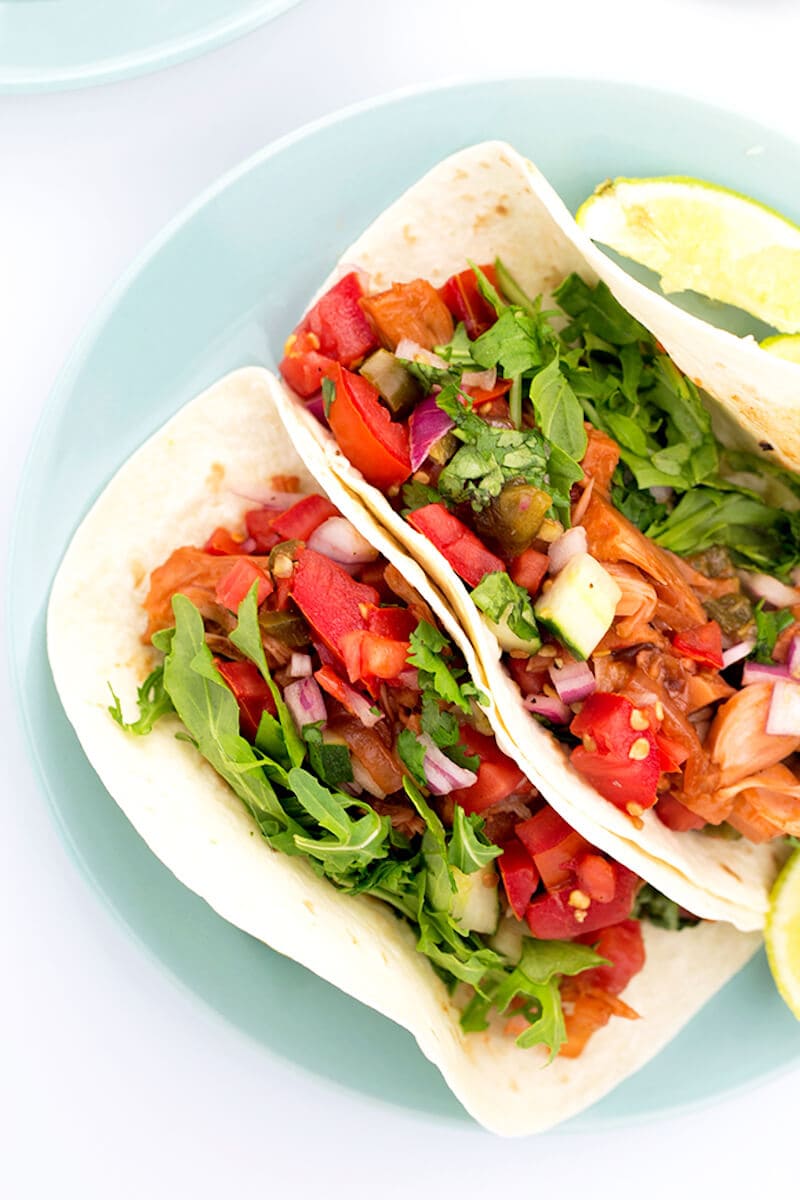 vegan jackfruit tacos