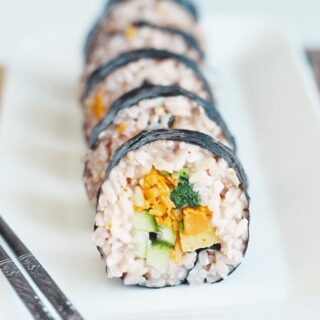 kimbap recipe.