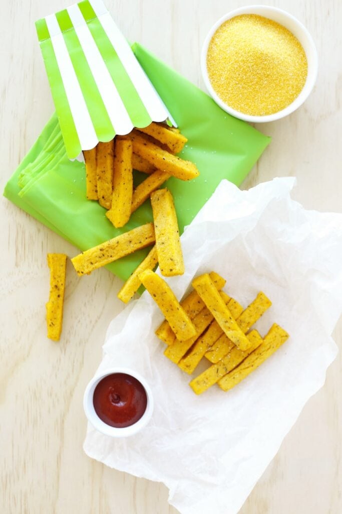 how to make polenta fries.