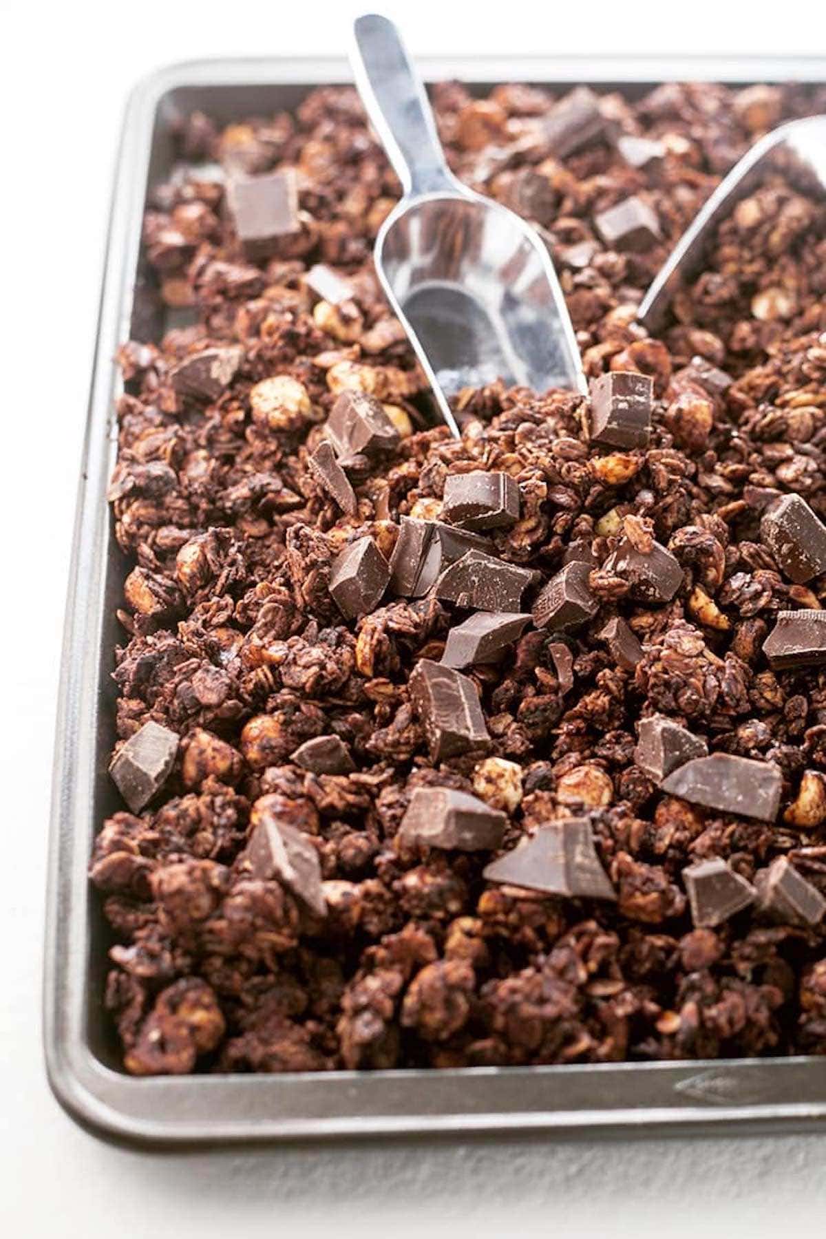 dark chocolate granola.