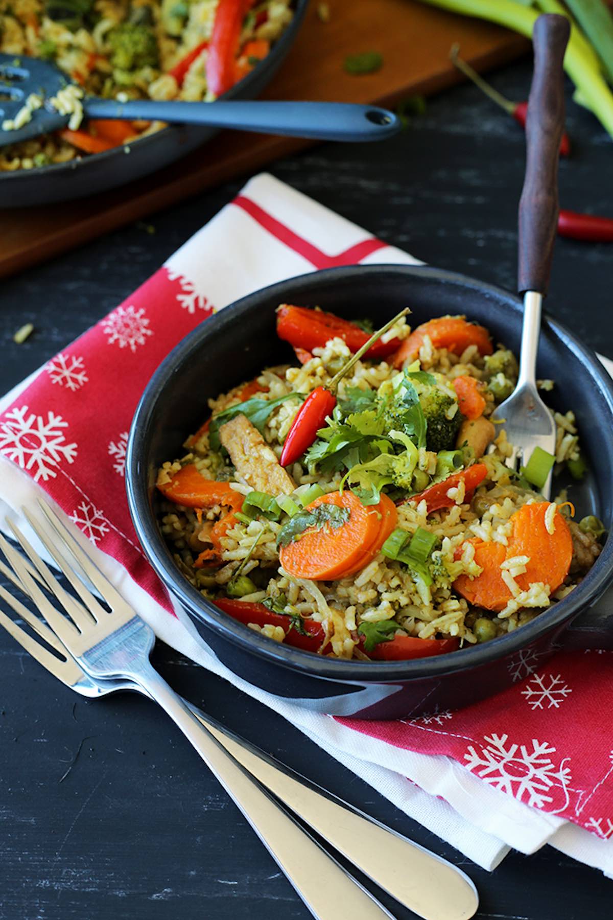 green curry fried rice.