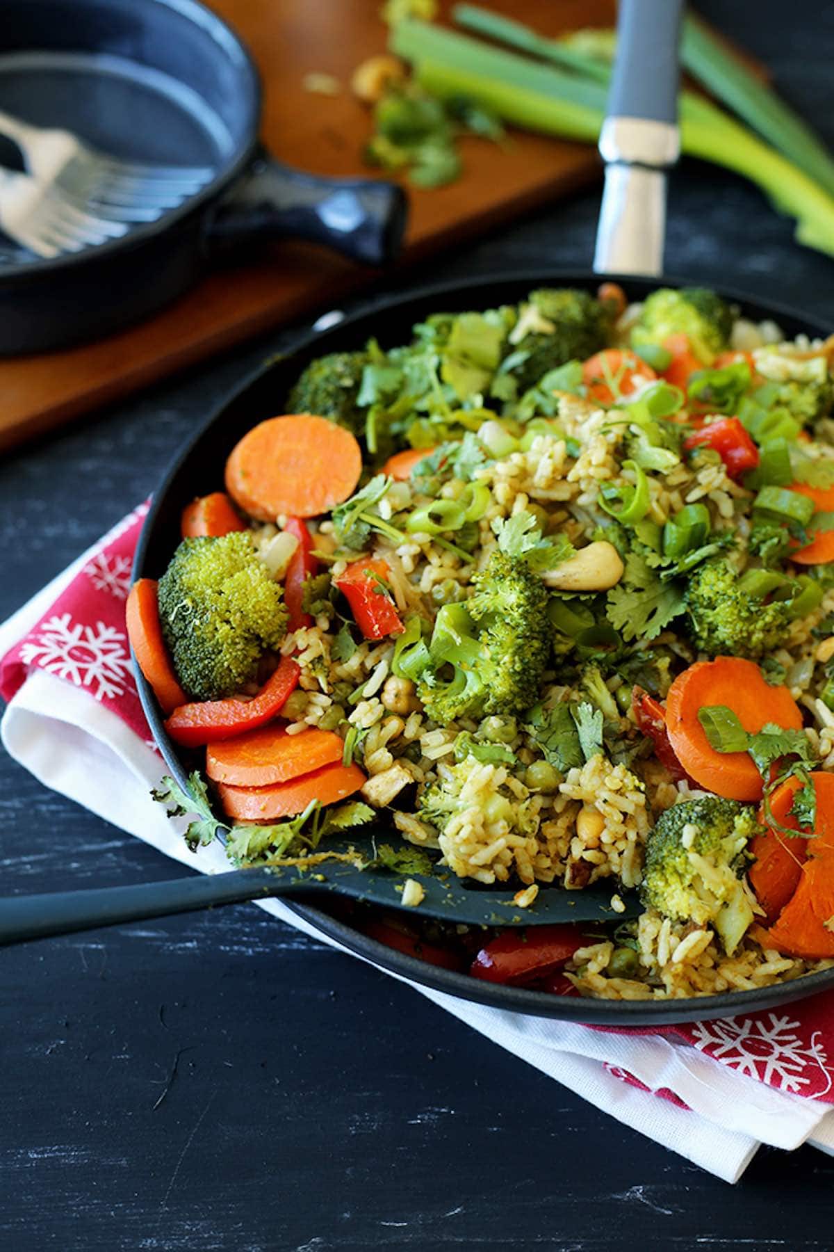 fried rice green curry.