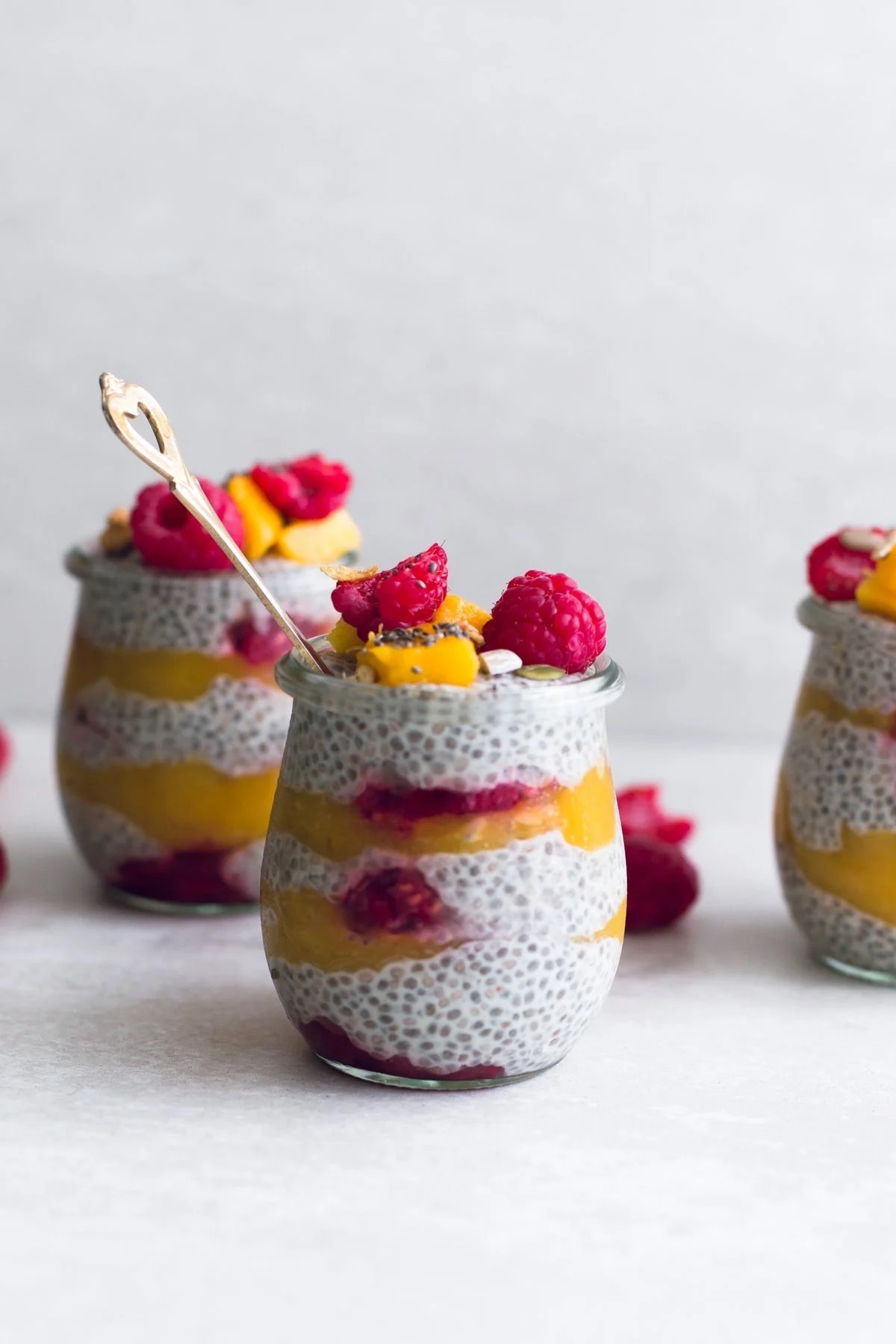 chia seed mango pudding.