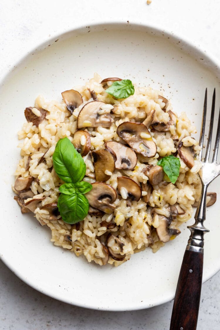 Mushroom Risotto Recipe Crazy Vegan Kitchen