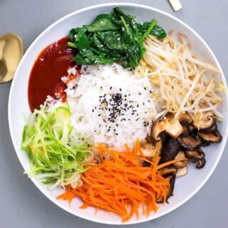 vegan bibimbap recipe.