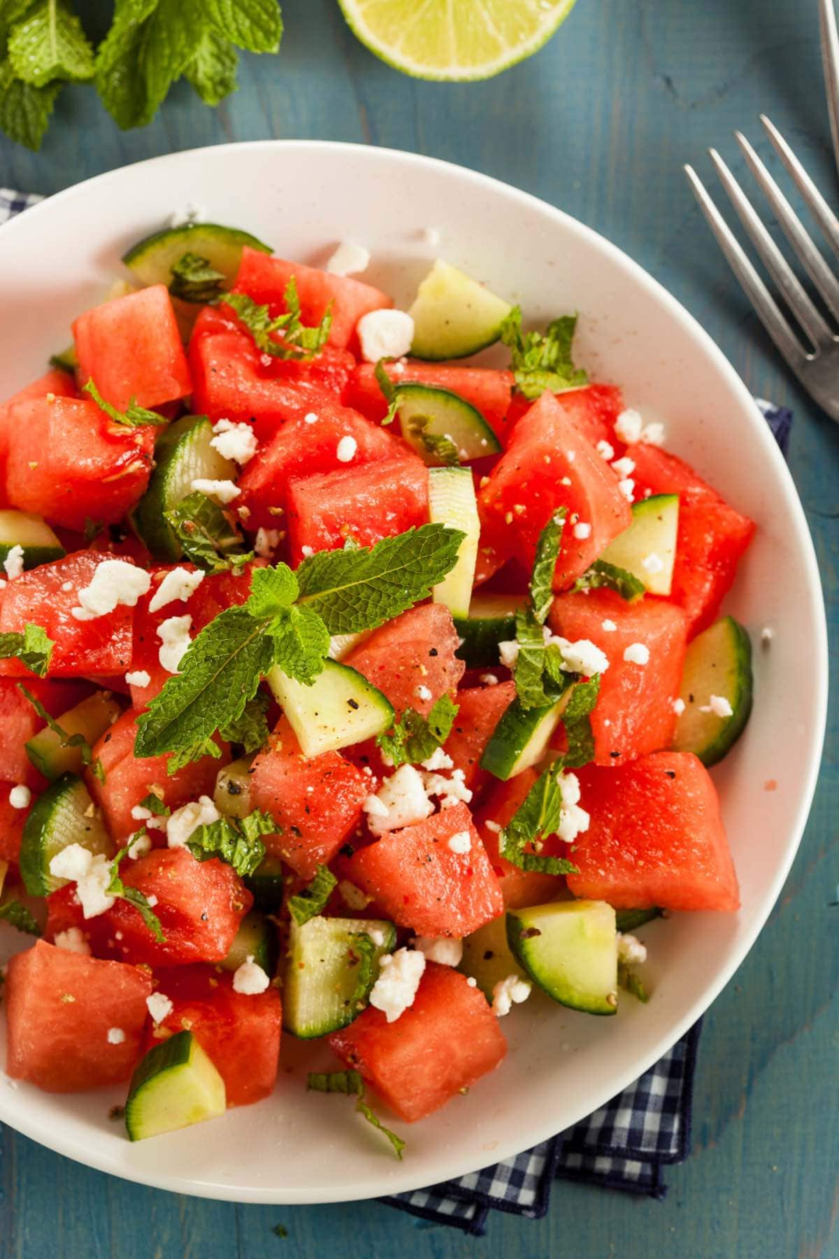 watermelon and feta salad.