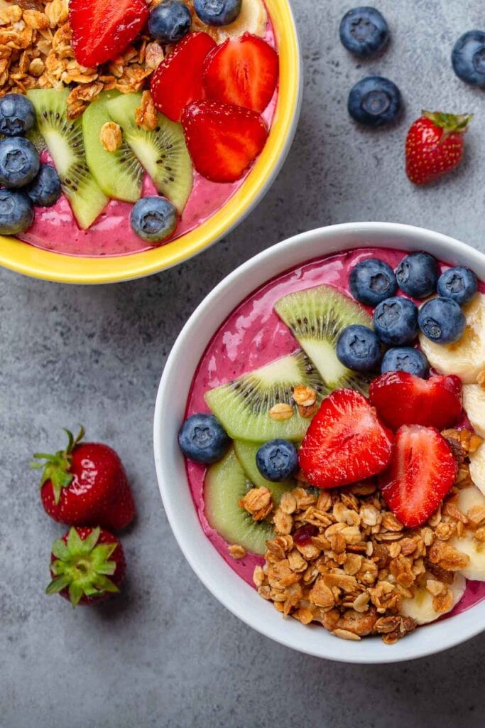 fruit acai bowl.