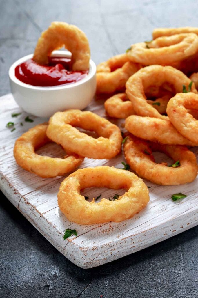 homemade onion rings.