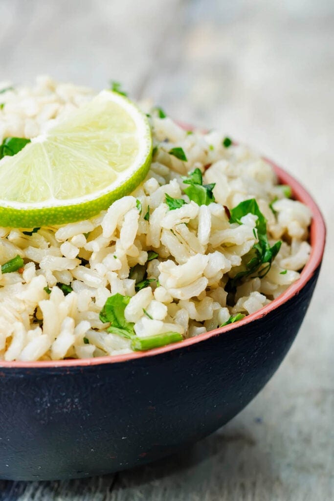 perfect cilantro lime rice.