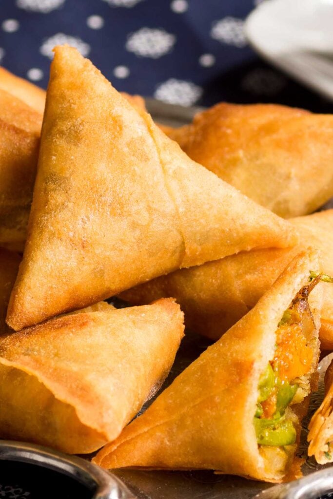 vegetable samosas.