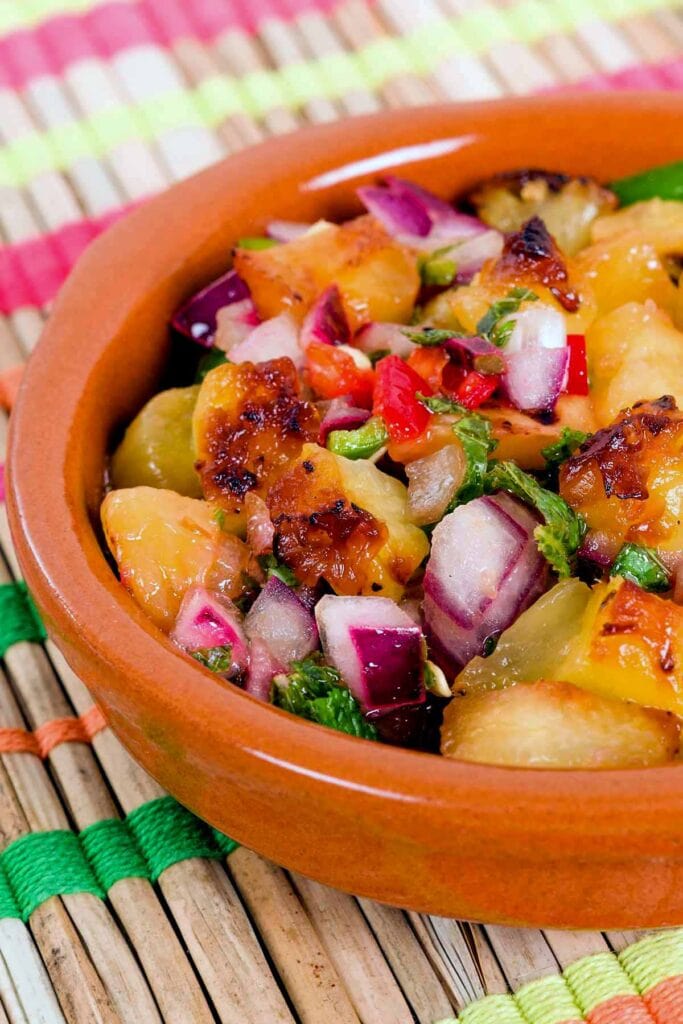 grilled pineapple salsa.