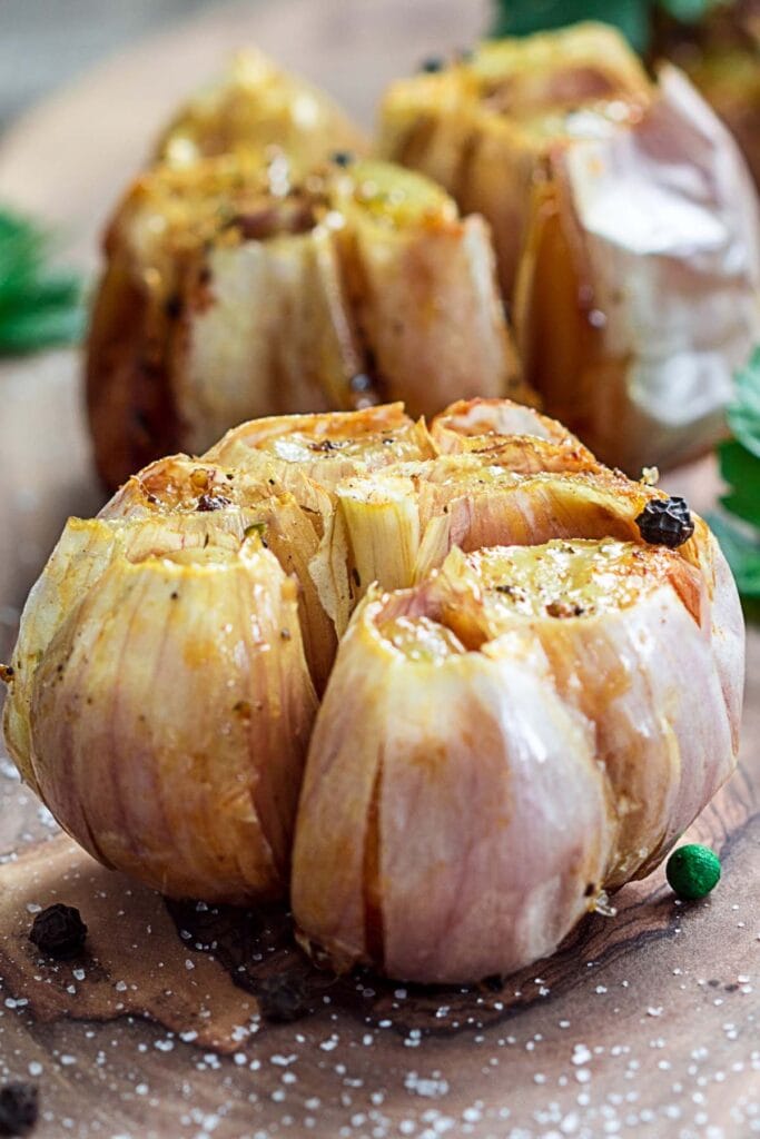 quick roasted garlic.