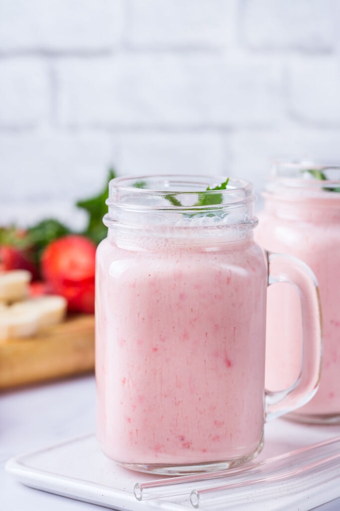 strawberry banana smoothie.