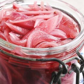 pickled red onions recipe.