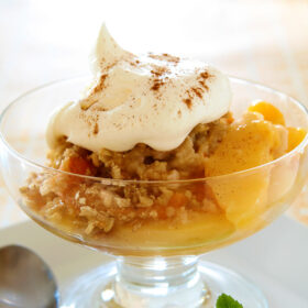 peach crisp recipe.