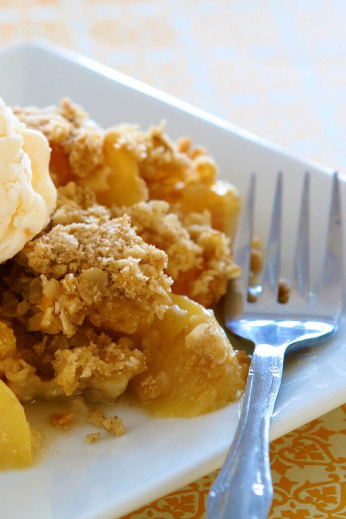 recipe peach crisp.