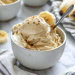 banana ice cream in a bowl