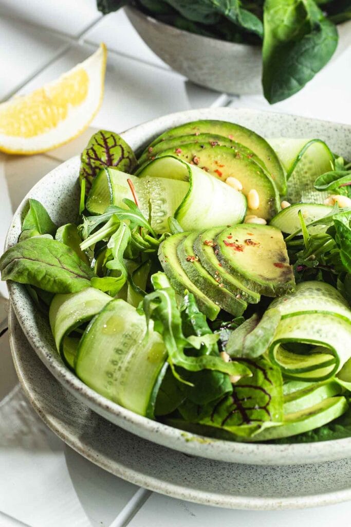 avocado cucumber salad.