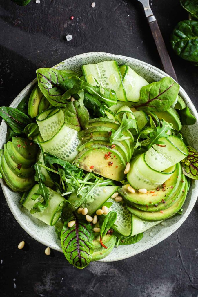 cucumber avocado salad.